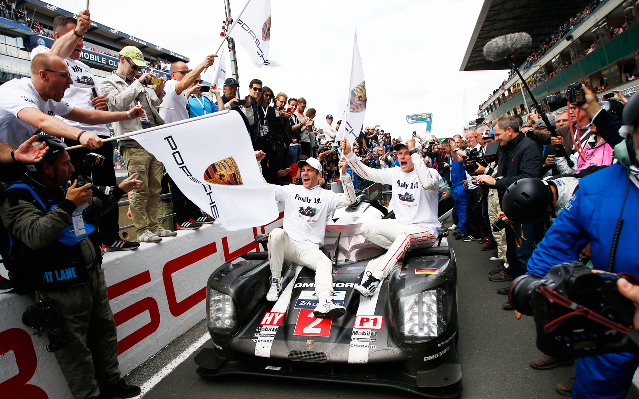 Porsche Motorsport celebra con Chopard victoria en Le Mans