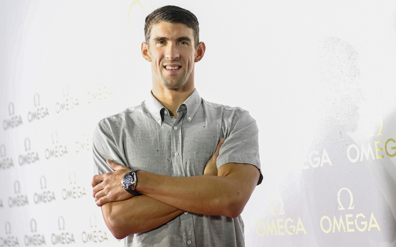 Michael Phelps celebra récord con Omega 