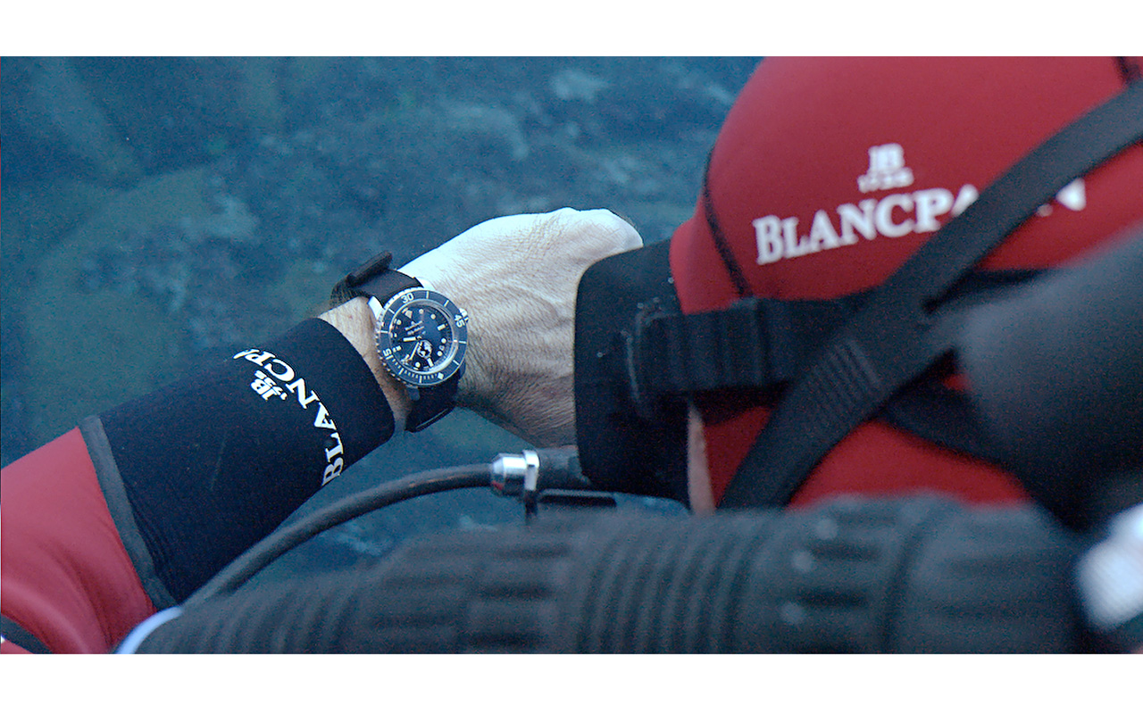 Blancpain Fifty Fathoms Ocean Commitment III, buzo en altamar 