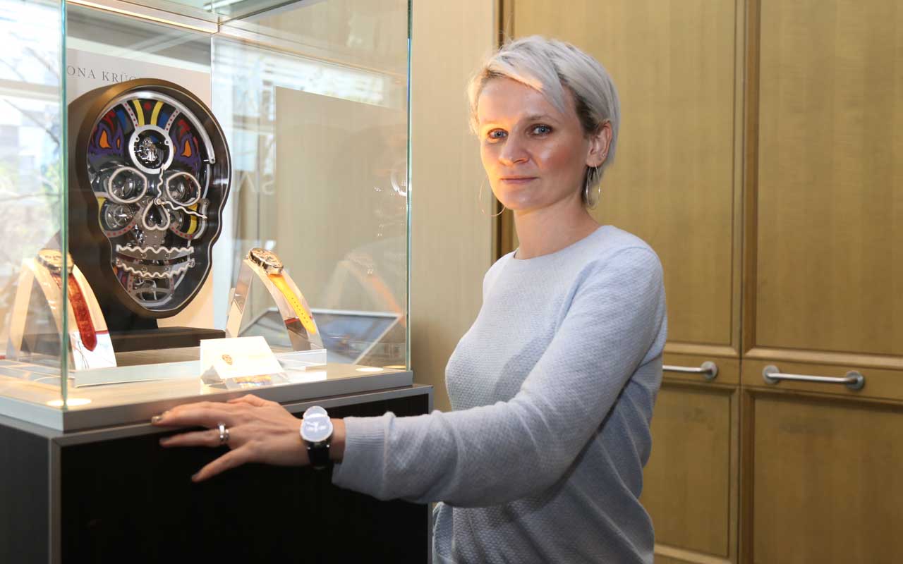 Fiona Krüger, una independiente que compite en el Grand Prix d'Horlogerie de Genève