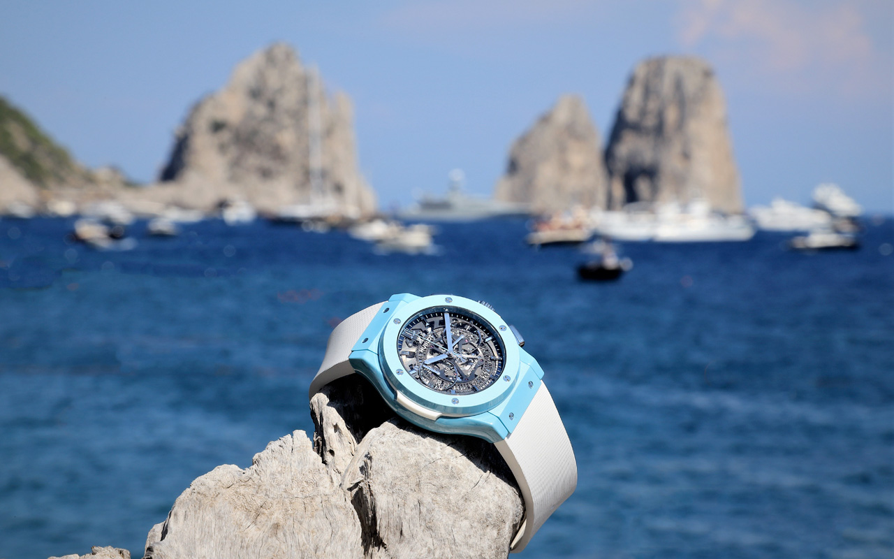 Hublot Classic Fusion Aerofusion Chronograph Capri, brisa marina
