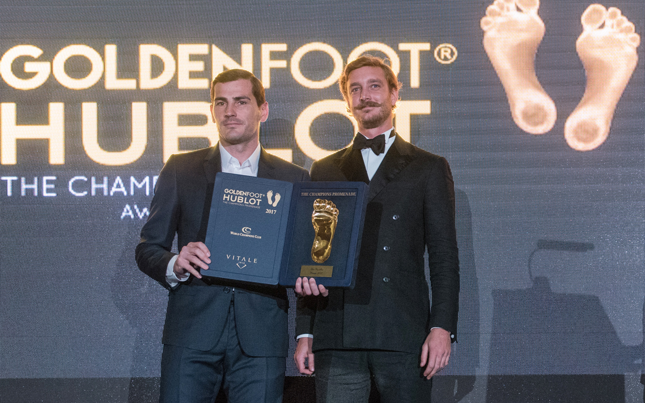 Iker Casillas, mejor jugador "Hublot Golden Foot 2017"